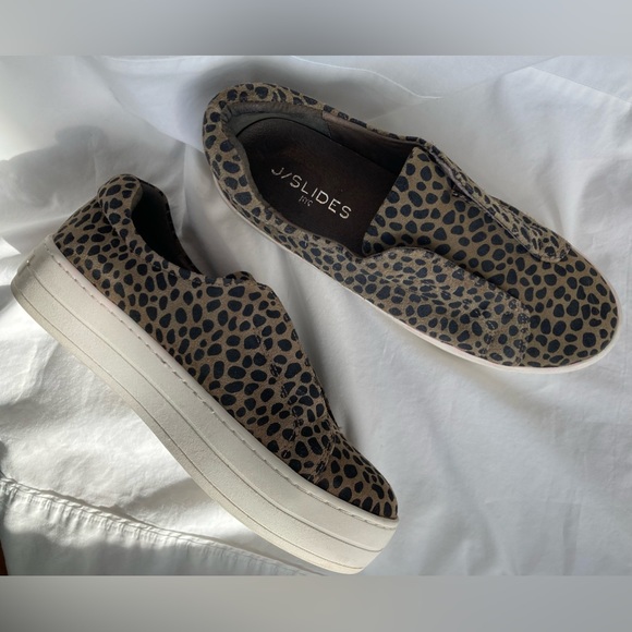 J/Slide leopard sneakers size 7.5 - Picture 3 of 6